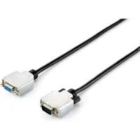Equip 118851, 3 m, VGA (D-Sub), VGA (D-Sub), Uros, Naaras, Musta, Hopea