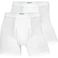 JBS Organic Bokserit 2-pack - Valkoinen, koko Medium