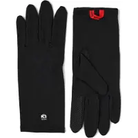 Hestra Finger Mitten Merino Wool Liner Long Black