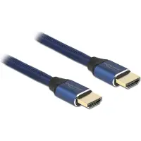 DeLOCK – Ultra High Speed HDMI Cable 48 Gbps 8K 60 Hz blue 2 m certified (85447)