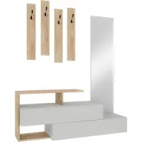 Decortie Eteinen Hanah Home Ramda - Valkoinen, tammi