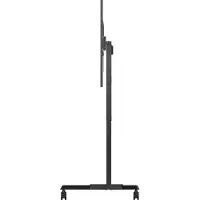 Vision - cart - motorised - for flat panel - trolley - matte black - Max 130 kg - recommended for 90"
