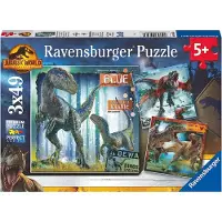Ravensburger - Puzzle T-Rex Jurassic World 3x49 kpl