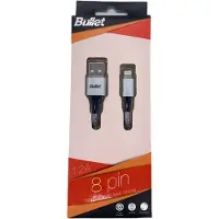 Bullet -kaapeli iPhonelle, USB 8PIN, 1 m