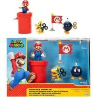 Super Mario Lelufiguuri - Airship Deck Diorama Set - - OneSize - Figuurit
