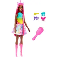 Barbie A touch of Magic Yksisarvinen nukke pitkillä hiuksilla (HRR01)