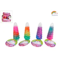Pocket Money Unicorn Rainbow Slime Horn - assorted