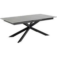 Ebuy24 Pöytä Irwine, 200/240x100x76 cm, harmaa