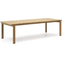 Kave Home Icaro-ruokapöytä tiikki 112 x 280 cm