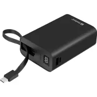 Sandberg 20 000 mAh Connect Powerbank, 2x USB-C PD 20W, USB-A 18W, musta
