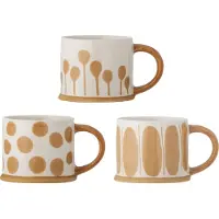 Creative Collection Linora muki 45 cl 3-pack Valko-ruskea