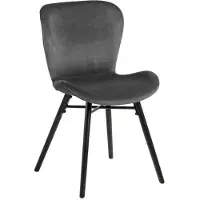 Ebuy24 2 tuolin sarja Actona Batilda A1, harmaa