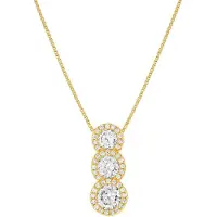 Nomination Seidivina hopeakaulakoru zirkonioilla Yellow Gold 241403/012