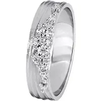 Kohinoor Flow 0,2 ct valkokultainen timanttisormus 4.5 mm 033-455V-20-180