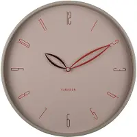 Karlsson seinäkello Petals warm grey KA6012WG