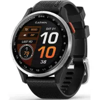 Garmin Approach S44 Silver Aluminum Bezel with Black Silicone Band 010-03009-00