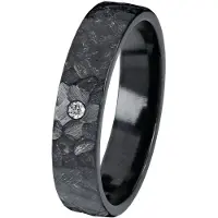 Kohinoor Duetto Black 0,05 ct zirkonium-timanttisormus 006-807-02-190