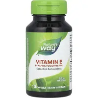 Nature'S Way - E-vitamiini D-alfa-tokoferoli (100 pehmeää kapselia)