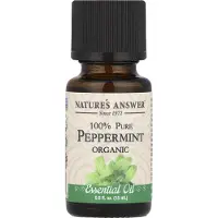 Natures Answer , 100% Puhtaan Orgaaninen Peräisin Oleva Öljy, Peppermint, 0.5 fl oz (15 ml)