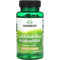 Swanson Health , Lactobacillus Acidophilus, 1 Miljardi CFU, 100 Patukka