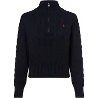 Ralph Lauren for woman. 211963467002 Navy cotton knitted jumper in ecru knit (S), Casual