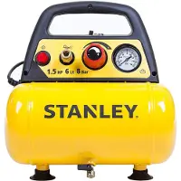 Stanley öljytön kompressori 230V 1,5 hv 6 l keltainen/musta