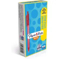 Papermate InkJoy 100 RT, Klipsi, Kuulakärkikynä klikkausmekanismilla, Punainen, 20 kpl, Keskikokoinen (S0957050)
