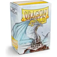 Dragon Shield Sleeves Standard Size Matte Silver (100ct)