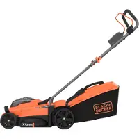 Black & Decker Black+Decker BCMW3318N-XJ Akkukäyttöinen ruohonleikkuri 33 cm 18 V 35 L Silppuava (Ilman akkua ja laturia)
