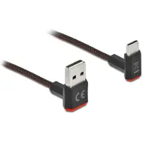 DeLOCK – EASY-USB 2.0 Type-A male to USB Type-C male angled up / down 1.5 m (85277)