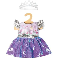Heless Doll dress Fairy and Unicorn with Sequins and Crown 28-35 cm