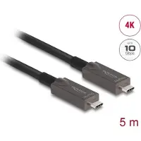 DeLOCK 84146, 5 m, USB Type-C, USB Type-C, Musta
