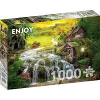 Enjoy A Log Cabin by the Magic Creek 1000p palapeli