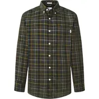 Pepe Jeans for man. PM308721 Max green shirt (S), Casual, Cotton, Long sleeve