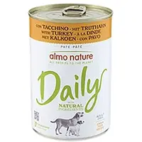 Almo nature 6x400g Daily Dog kalkkuna koiranruoka