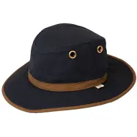 Tilley TWC7 Outback Waxed Cotton Navy/Tan 7 1/4 (58cm)