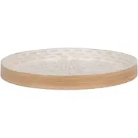 House Nordic Bambu ja beige tarjotin 40 x 40 x 35 cm