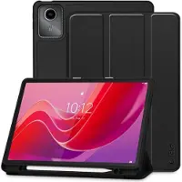 Tech-Protect Lenovo Tab M11 SmartCase Pen Tri-Fold Folio kotelo - Musta