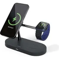 EPICO Spello 3in1 Magnetic Wireless Charging Stand (Magsafe Compatible) - Musta