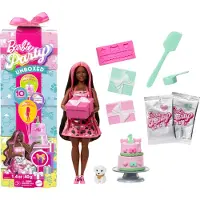 Barbie Party Unboxed Shimmerin’ Hearts muotinukke ja lemmikki