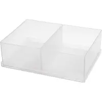 Raaco Insert 80 2xBA6-1, Lokero, Assorter 80, Boxxser 80 CarryLite 80, 1 kpl, Läpinäkyvä, 220 mm, 160 mm