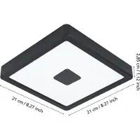 Eglo IPHIAS 2 ULKOTILAN KATTOVALAISIN 210X210 17W 2000LM 3000K IP