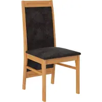 ADRK Furniture Tuoli K16, ruskea/musta