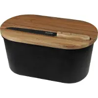 Husla bread basket, bamboo-steel, with cutting board (73935)
