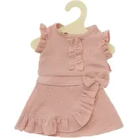 Heless nuken toppi ja kietaisuhame, rosa