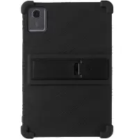 SKALO Lenovo Tab M11 Shock Resistant Armor Silicone Kuori - Musta