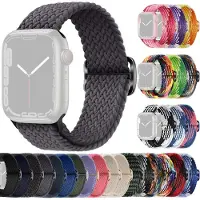 SKALO Punottu -ranneke Apple Watch SE 40mm - Tummanharmaa