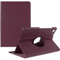 SKALO Samsung Tab A9+ 360 Litchi Suojakotelo - Violetti