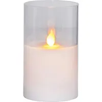 Star Trading 063-17 M-Twinkle 7,5X12,5CM LED-Kynttilä, valkoinen