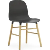 Normann Copenhagen Form tuoli, musta - tammi